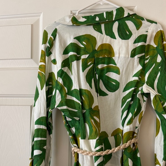 FARM Rio Green Leaf Print Tunic - Picture 5 of 6